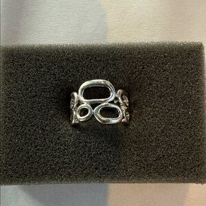 Lia Sophia Silver Abstract Ring
